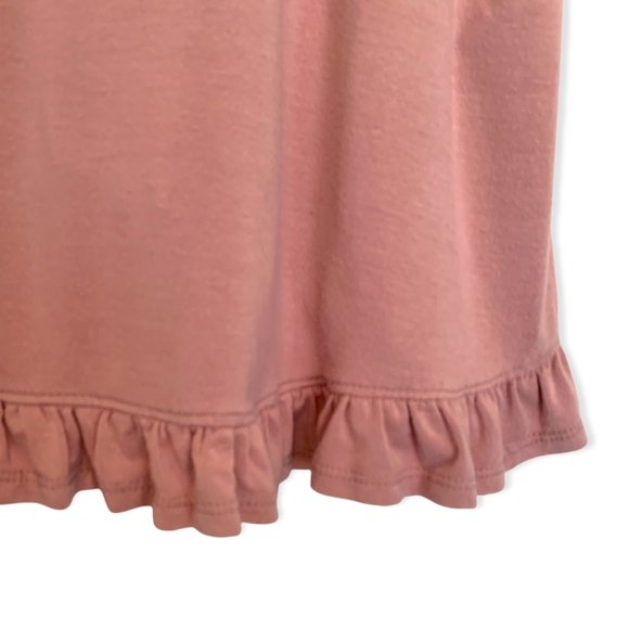 ALTAR'D STATE Dusty Light Pink SUPER SOFT Short Sleeve Ruffle Shirt-Size Small - Picture 2 of 8